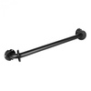 Poręcz prosta, uchwyt dla niepełnosprawnych 45cm czarna rurka fi 32mm 32-PP45SBL